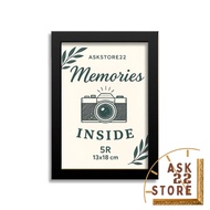 Minimalist 5R Photo Frame 5R Photo Figure/ Aesthetic Photo Frame/ 13 x 18 Cm Photo Frame/ with Glass