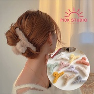 [SG READY STOCK] Elegant Ins Furry Hair Clip Shark Claw Clip, Hair Accessories