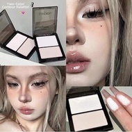 Matte Pearlescent Highlighter and Contour Eyeshadow Palette Facial Brightening Noseshadow Two-Color 