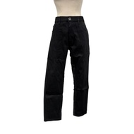 PRADA 刺繡LOGO 丹寧褲 牛仔褲 棉 黑色