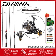 DAIWA Fishing Reel Rod Spinning pancing set Fishing Rod Set Full Set Casting Reel Fishing Combo Set