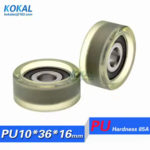 [PU1036-16] 1PCS/lot machine DIY polyurethane PU soft rubber 6200RS sliding wheel pulley inner diame