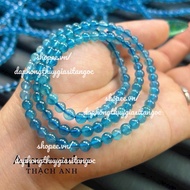 Super beautiful blue aqua bracelet in size 4.4-5.6mm, 7A, inspected product