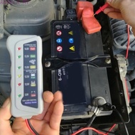[ANGELA]12V Battery Tester Overvoltage Protection ABS Construction Battery Health Check