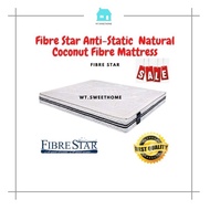 (Limited Edition) Fibre Star Anti-Static 3 x 8  Natural Coconut Fibre Performance Mattress with Latex Layer TOP (Single)