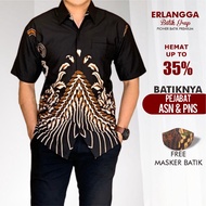 Baju Batik Pria Lengan Panjang Batik Hitam Pria Kemeja Batik Pria Populer Kemeja Batik Pria Modern H