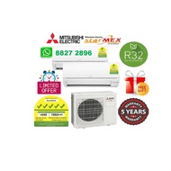 5 TICK STARMEX (R32) MITSUBISHI ELECTRIC SYSTEM 2 AIRCON  + FREE  60 MONTH WARRANTY + FREE GIFT