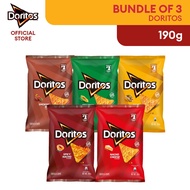 [Bundle of 3] Doritos Tortilla Chips Taco/ Smokin BBQ/ Nacho Cheese/ Roasted Corn/ Spicy Nacho 190g
