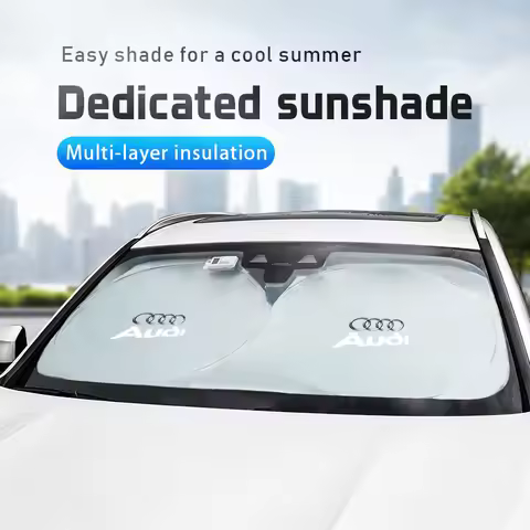2025 Hot Car Windshield Sun Visor UV Sunshade Protection Shield Accessories For Audi Q5 Q4 A4 A6 A7 