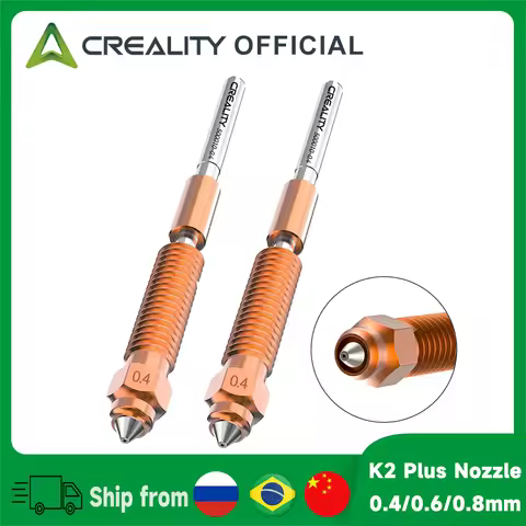 Creality K2 Plus /Creality Hi Quick-Swap Nozzle Kit 2PCS 0.4mm/0.6mm/0.8mm High Flow Nozzle for Crea