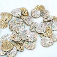 ====] Gold - Silver Rainbow Combination Shell Bead Sequin (5 Grams)