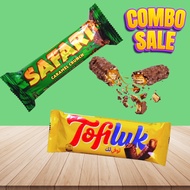 Tofiluk Safari Combo/Tofiluk Caramel Chocolate (2 finger)Safari Caramel Crunch/Combo Chocolate/Snack