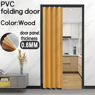 PVC Sliding door PVC Folding Door Household Partition Sliding Doors Accordion Folding Sliding Door K