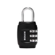 กุญแจรหัส SOLEX NO.C33 30 มม. สีดำ (1169793)