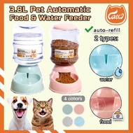 CATTO 𝐁𝐈𝐆 𝐕𝐎𝐋𝐔𝐌𝐄 3.8L Pet Automatic Food Feeder Dog Cat Auto Water Dispenser Pet Supplies Kucing Bek