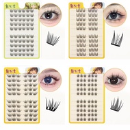 10 Rows Glue Free Cluster Lashes Individual Lashes No Glue Needed C Curl Natural Spike False Eyelash