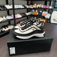 Chanel香奈兒黑白熊貓氣墊運動鞋 36碼