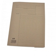 File Brown Paper File 355x500mm 140gsm / Minute File (Thick) / Finepap White Card File AM435 13"x23.