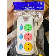 3-hole socket + switch switch/, 1.8m cable SQ-373 Kawachi Steele