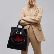 ANYAHINDMARCH Portrait Eyes Nylon Tote Bag Black