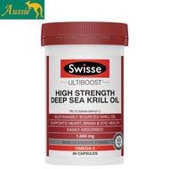 Swisse深海磷蝦油Deep Sea Krill Oil 1000mg (比500mg濃一陪) 比魚油丸更易吸收 抗氧化蝦青素EPA DHA Omega-3奧米加3 關節心臟大腦眼部健康 60粒裝