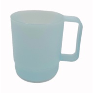Light blue plastic coffee mug 12oz (6 pcs)