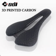 ODI 3D Printed Bicycle Carbon Saddle Honeycomb Surface Gravel Road Bike Seat Hollow Prostatic Seat Cushion for Men Cycling Parts