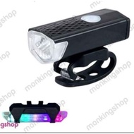 New and powerful bycycle rechargable front and back light