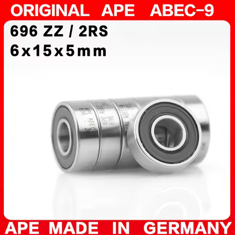 10-200PCS Germany ABEC-9 Bearing 696 ZZ 2RS 6x15x5 mm 696-2RS 696ZZ Z RS LB LU - 2Z Miniature Precis