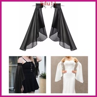 LID Wedding Dress Chiffon Flared Sleeve Cover Airy Bishop Sleeve Fabric For Summer Weddings And Even