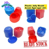 Plastic Jelly Mould Love Round Oval Shape Jelly Cup Acuan Agar-agar Jeli Mold Bakery