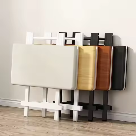 Folding Table and Chair Set Household Dining Chair Simple Outdoor Dining Table and Chair Stall Folda