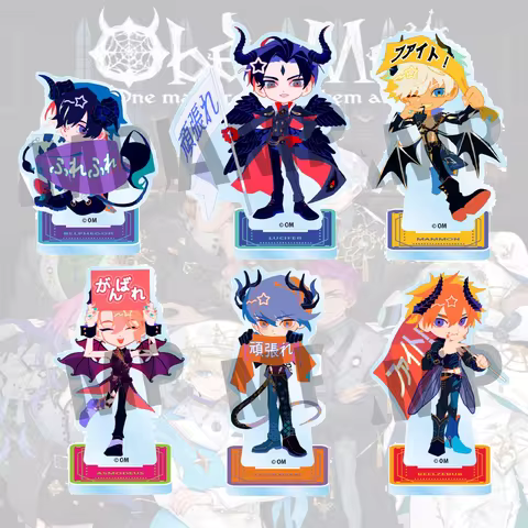 Anime Obey Me! New 10cm Clear Acrylic Stand, Lucifer, Easter desktop decor for home, office, gaming 
