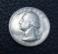 [老日本] 美國 1977年 硬幣 25美分 Quarter dollar 