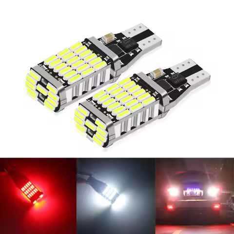 2pcs T15 3030 45chips W16W LED Backup Light Reserve Lamp Canbus Bulbs NO Error High Power LED Canbus