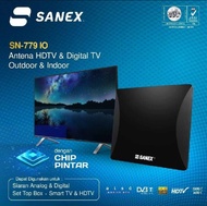 ANTENA SANEX SERI SN 777/779 OUTDOOR/INDOOR Antena tv digital untuk TV tabung plus booster penguat sinyal DIGITAL bonus kabel 10m/antena digital sanex SN-777 IO /antena dalam dan luar ruangan/pemancar ladar,radar tv untuk pasangan set top box DVB T2