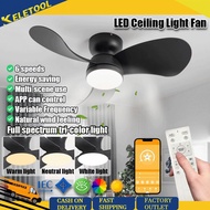 Ceiling Lights Fans 40 inch Modern Black Low Profile Ceiling Fan Remote App Control Flush Mount Quie