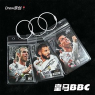皇马BBC包挂C罗本泽马贝尔书包防水挂件足球潮男背包PVC透明饰品0624 Real Madrid BBC Bag Pendant C. Ronaldo Benzema Bale Backpack W