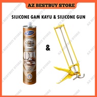 V-Tech Maxbond Vital Nail VT-230 for Wainscoting Glue Super Strong Glue Silicone Gun Gam Wainscoting Kayu Shiplap
