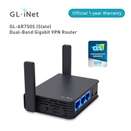 GL.iNet GL-AR750S-Ext (Slate) Gigabit Travel AC VPN Router, 300Mbps(2.4G)+433Mbps(5G) Wi-Fi, 128MB R