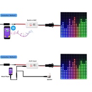 WIFI RGB SP107E Pixel IC SPI Music Bluetooth Controller for WS2812 SK6812 SK9822 RGBW APA102 LPD8806