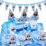[SG SELLER] Baby Boss Party Supplies & Decoration Kit for Kids Birthday Party