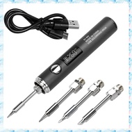 [R Q M U] DC 3.7V 2A USB Electric Soldering Iron Kit Type-C 5 Gears Temperature Control 260-420° C S