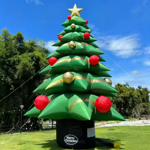 20ft 26ft 30ft Big inflatables Christmas Tree Oxford Large Blow Up Christmas Tree Model For Holiday 