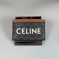 CELINE   凱旋老花字體卡夾