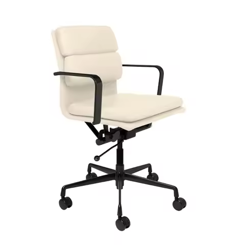 SOHO II Mid-Back Padded Office Chair with Arm Rest Swivel And Cushion Customizable Management Desk C