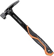 Klein Tools H80922S Smooth Face Hammer with Straight Claw, 22-Ounce Forged Steel, Magnetic Nail Star