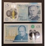 Great Britain UK England 2024 KING CHARLES III 5 Pounds UNC