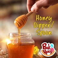 Honey Dipper Natural Food Grade  Stick Honey Spoon Madu Buluh Behive 蜂蜜木汤匙