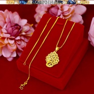 Peacock Pendant Clavicle Necklace 916 Pure 916gold in stock